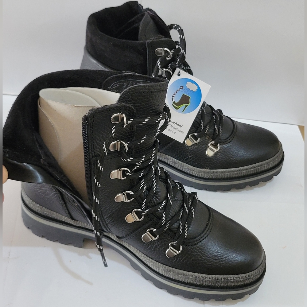 Eric Michael Black‎ Leather Cynthia Women's Boots